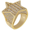 Baguette Diamond Star Ring in Yellow Gold 11GoldVermeilmadetoorder  The Icetruck