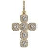 Load image into Gallery viewer, Big Iced Cross Pendant 18kYellowGoldPlated  The Icetruck