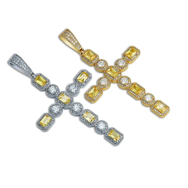 Canary Yellow Cross Pendant | - The Icetruck