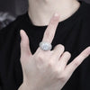 Load image into Gallery viewer, Clustered Diamond Band Ring in White Gold | - The Icetruck