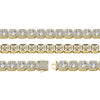 Clustered Tennis Bracelet in Yellow Gold | - The Icetruck