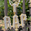 Load image into Gallery viewer, Custom 2-Tone Trap Font Pendant | - The Icetruck