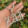 Load image into Gallery viewer, Custom Iced Old English Font Pendant   The Icetruck