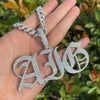 Load image into Gallery viewer, Custom Iced Old English Font Pendant   The Icetruck