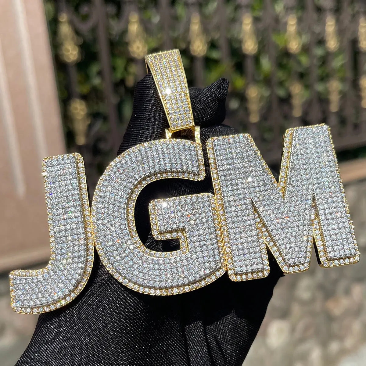 Custom Iced Out Modern Font Pendant | - The Icetruck