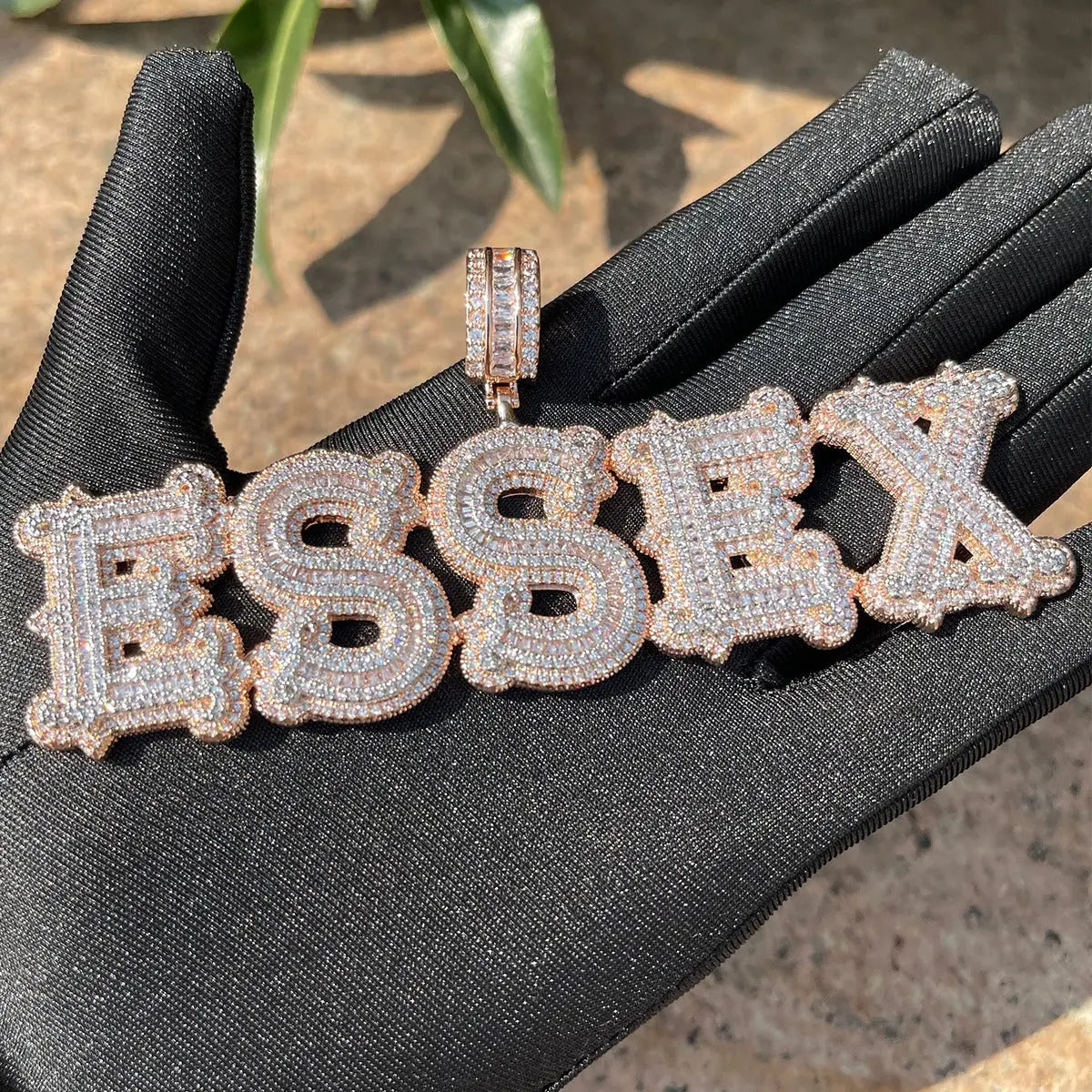 Custom Iced Out Western Font Pendant | - The Icetruck