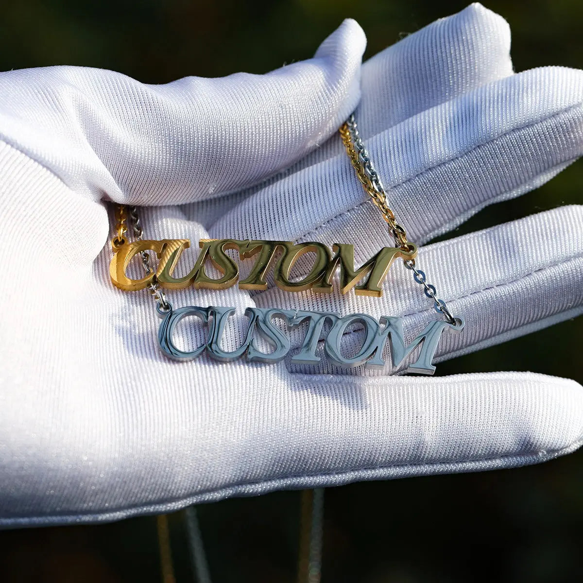 Custom Stainless Steel Name Necklace   The Icetruck