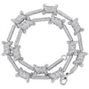 Cargar imagen en el visor de la galería, Diamond Barb Wire Necklace in White Gold 2255.9cm  The Icetruck