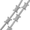 Diamond Barb Wire Necklace in White Gold | - The Icetruck