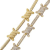 Cargar imagen en el visor de la galería, Diamond Barb Wire Necklace in Yellow Gold | - The Icetruck