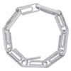 Load image into Gallery viewer, Diamond Paperclip Bracelet in White Gold 820.3cm  The Icetruck