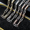 Diamond Paperclip Necklace in White Gold | - The Icetruck