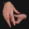 Charger l&#39;image dans la galerie, Double Row Eternity Ring in White Gold   The Icetruck