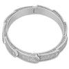 Iced Band Bracelet in White Gold   The Icetruck