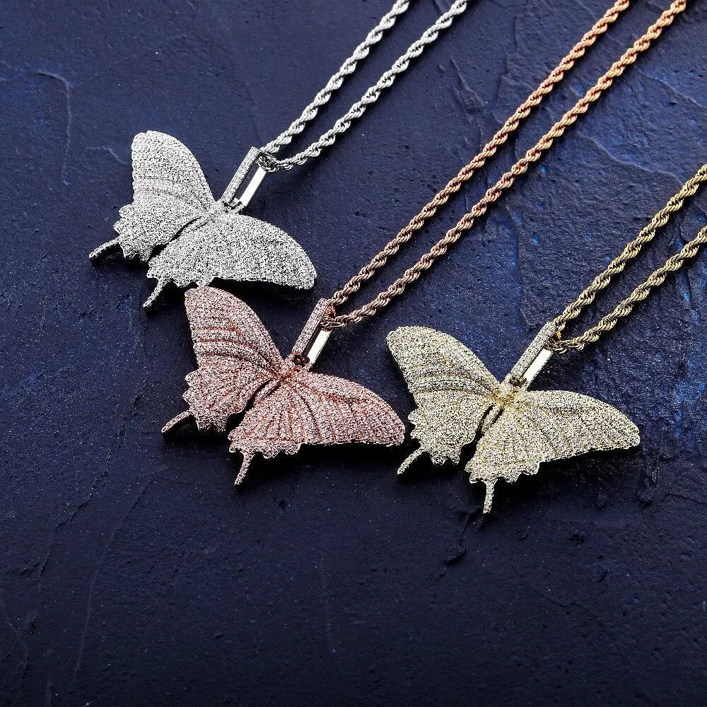 Iced Butterfly Pendant | - The Icetruck