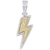 Load image into Gallery viewer, Iced Lightning Bolt Pendant 925Silvermadetoorder  The Icetruck