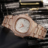 Load image into Gallery viewer, Iced Nautilus Watch in Rose Gold | - The Icetruck