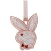 Iced Out Bunny Pendant 14kRoseGoldPlated  The Icetruck