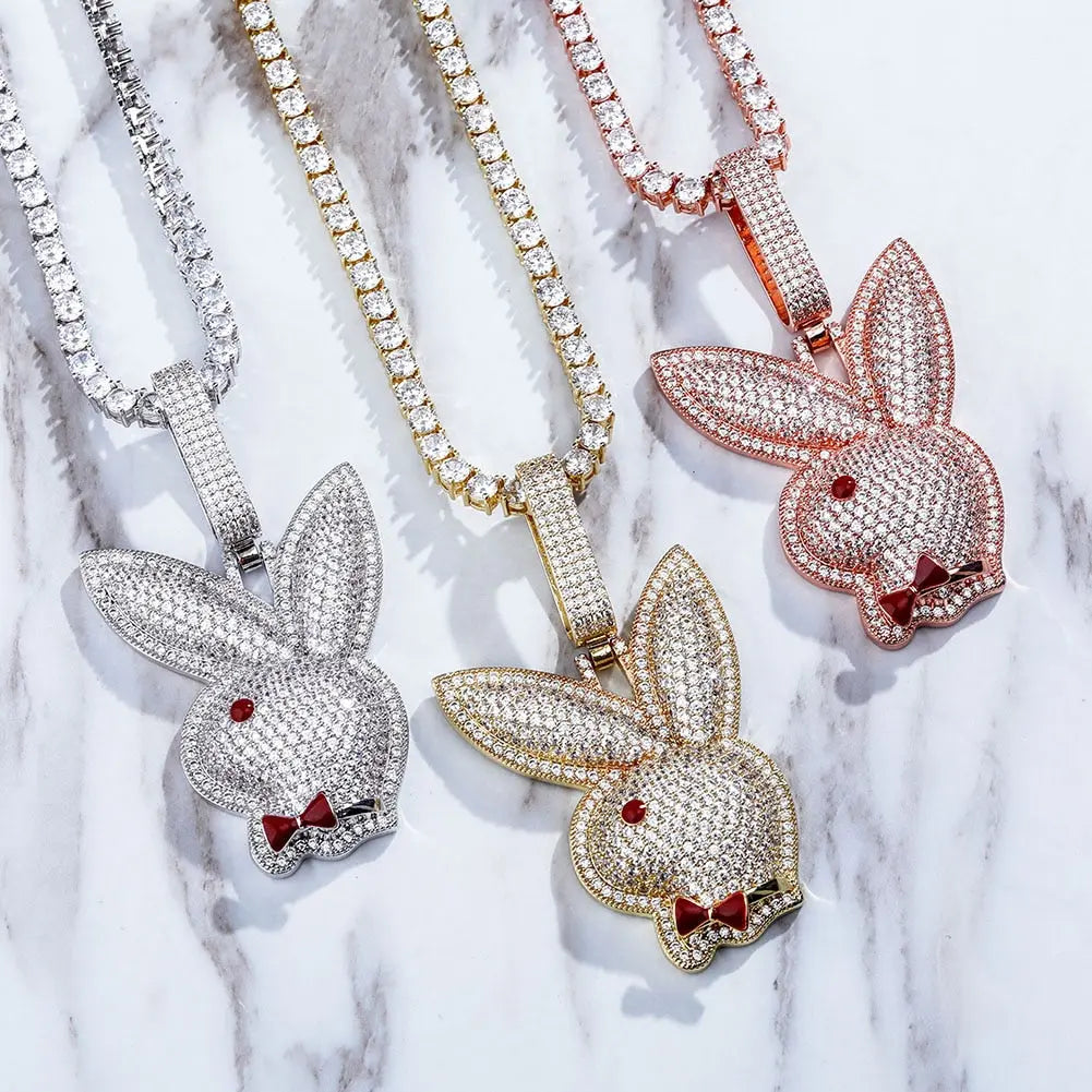 Iced Out Bunny Pendant | - The Icetruck