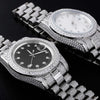 Lade das Bild in den Galerie-Viewer, Iced Presidential Watch w/ White Dial in White Gold | - The Icetruck
