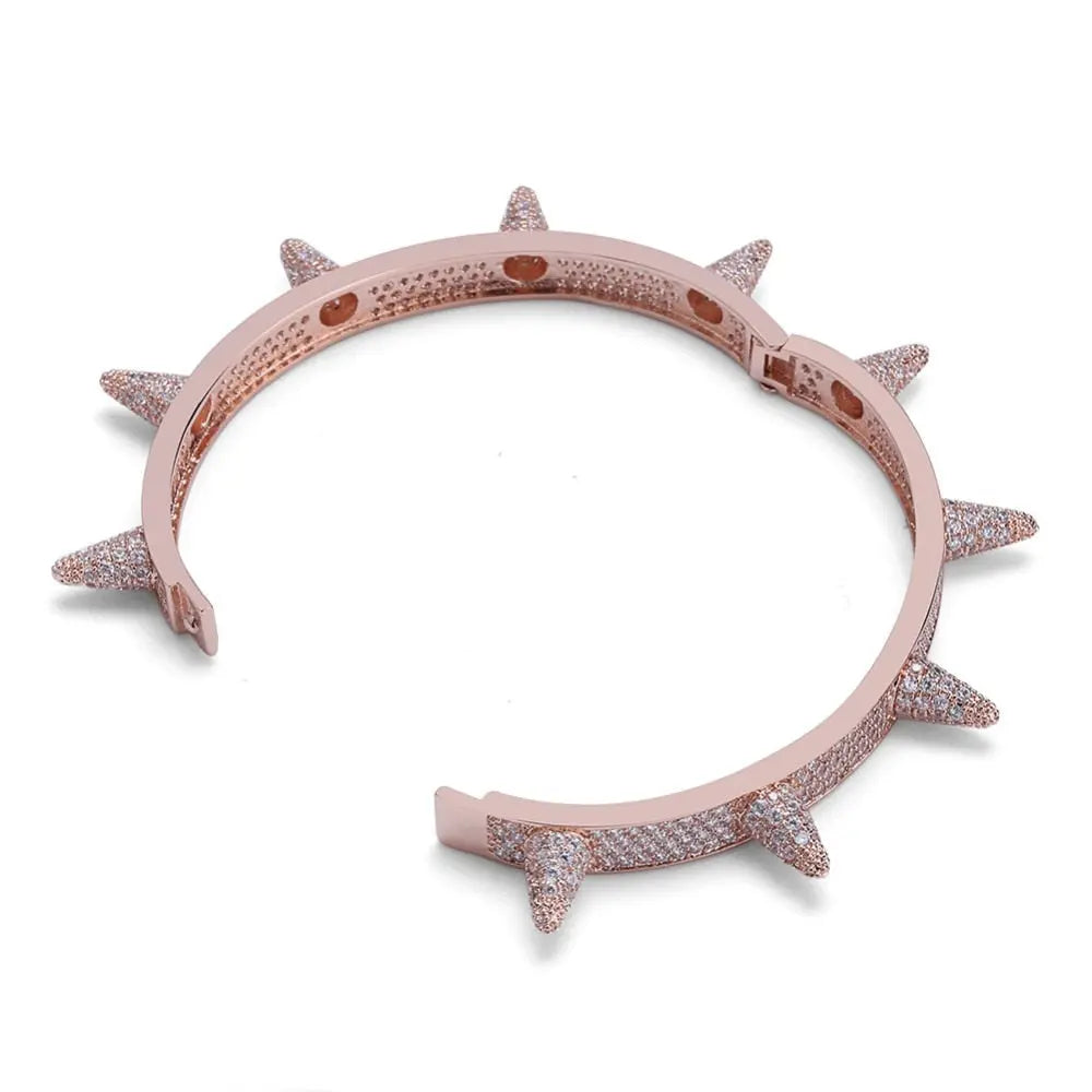 Iced Spike Bracelet in Rose Gold | - The Icetruck