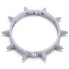 Charger l&#39;image dans la galerie, Iced Spike Bracelet in White Gold 7.519cm  The Icetruck