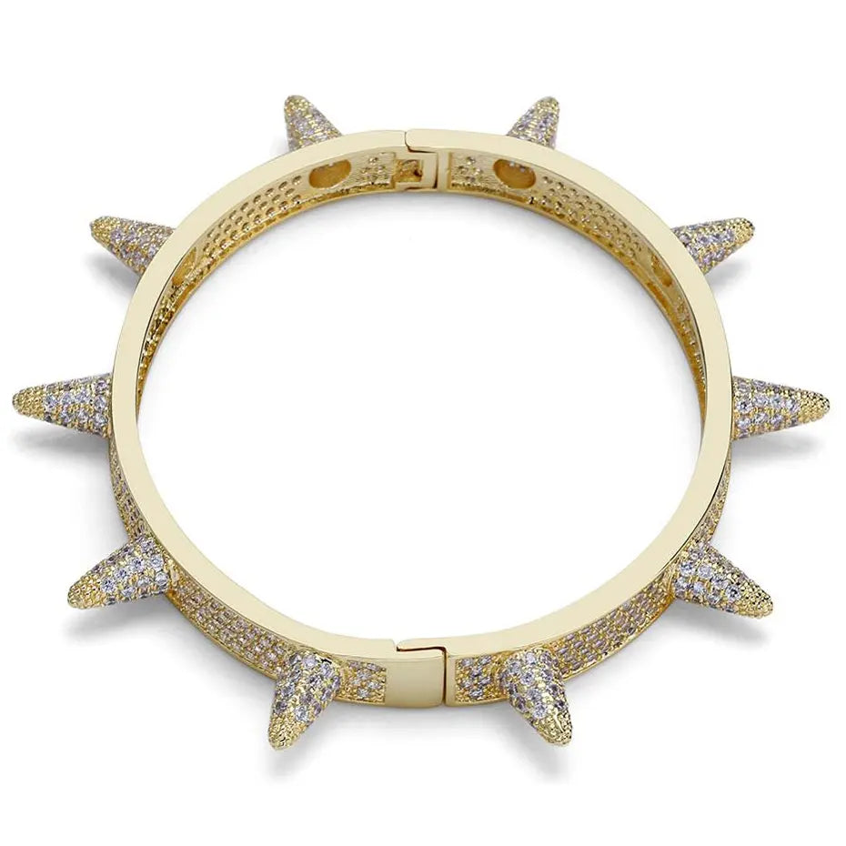 Iced Spike Bracelet in Yellow Gold 7.519cm  The Icetruck