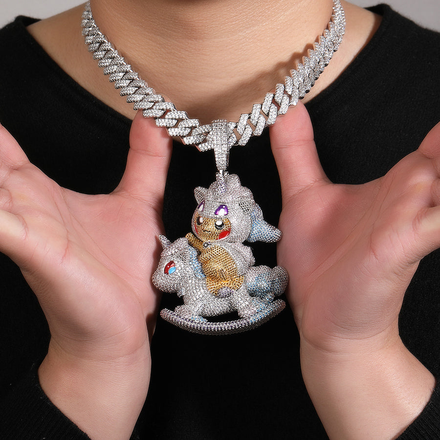 Carnival Pikachu Pendant 925 Silver