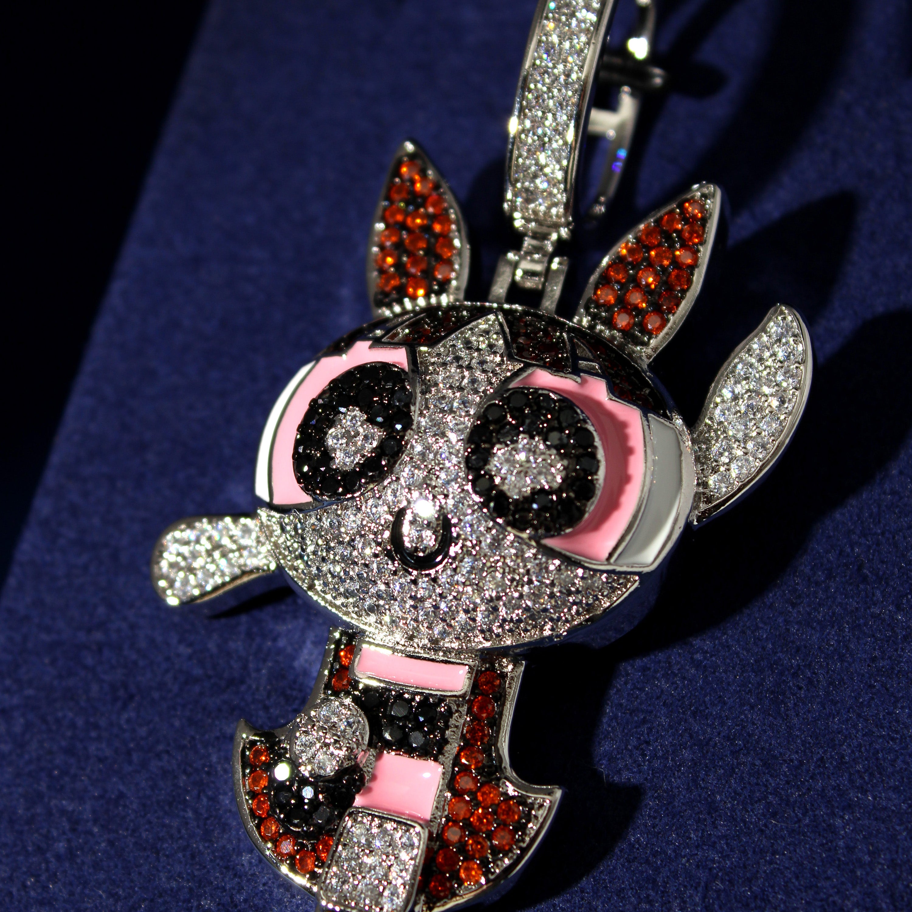Iced out cartoon pendants clearance