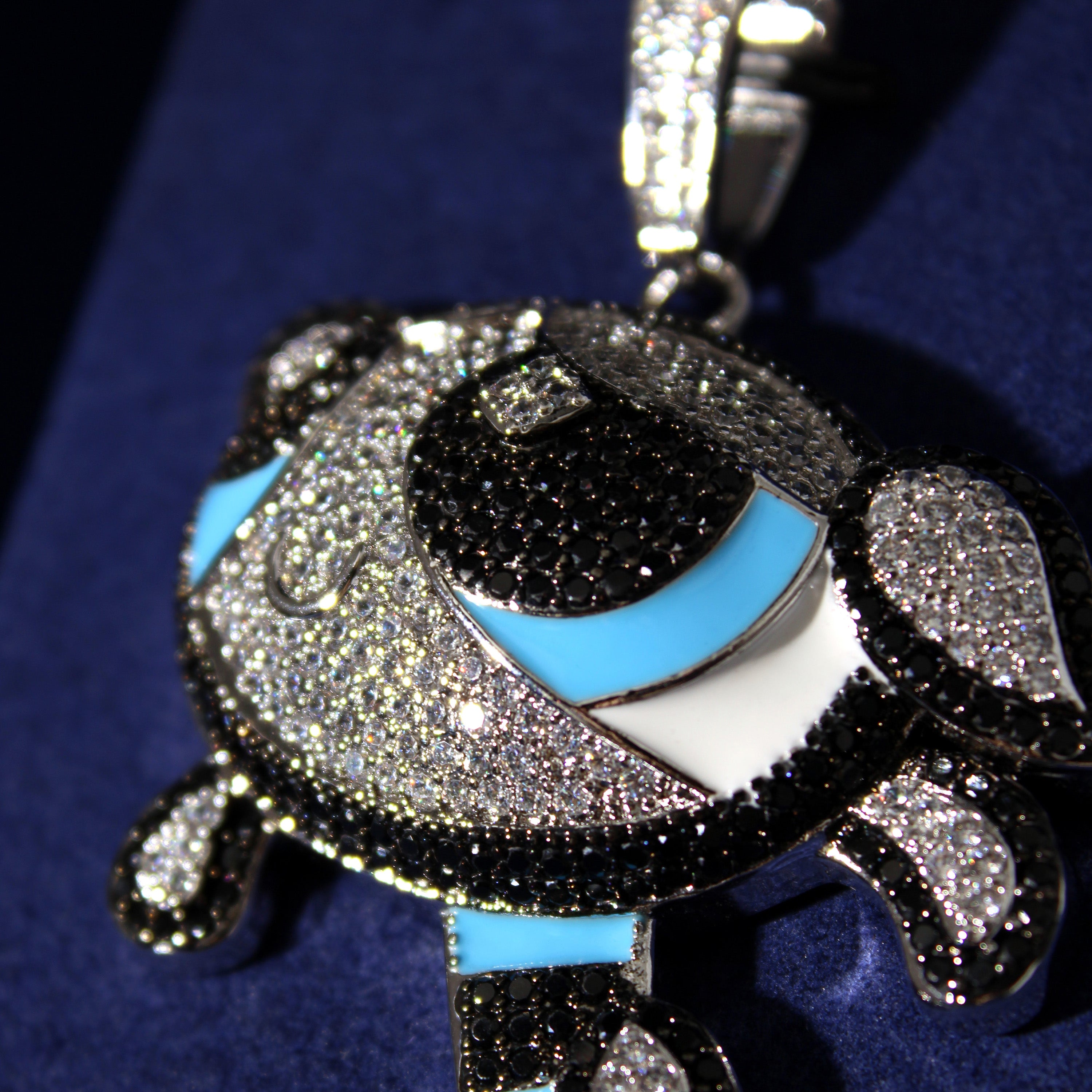 Iced out cartoon pendants on sale