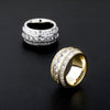 Carica l&#39;immagine nel visualizzatore di Gallery, Layered Baguette Band Ring in Yellow Gold | - The Icetruck