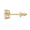 Moissanite Diamond Stud Earrings in Yellow Gold | - The Icetruck