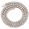 Charger l&#39;image dans la galerie, Round Cut Tennis Chain in Rose Gold 2461cm5mm  The Icetruck