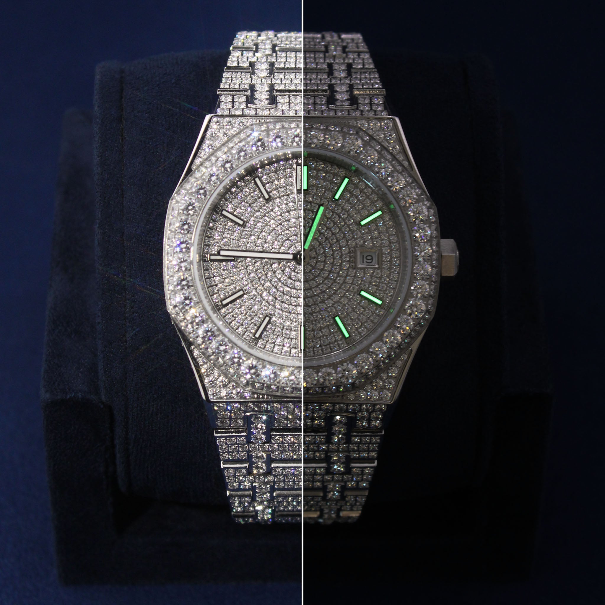 Iced Imperial Watch in White Gold