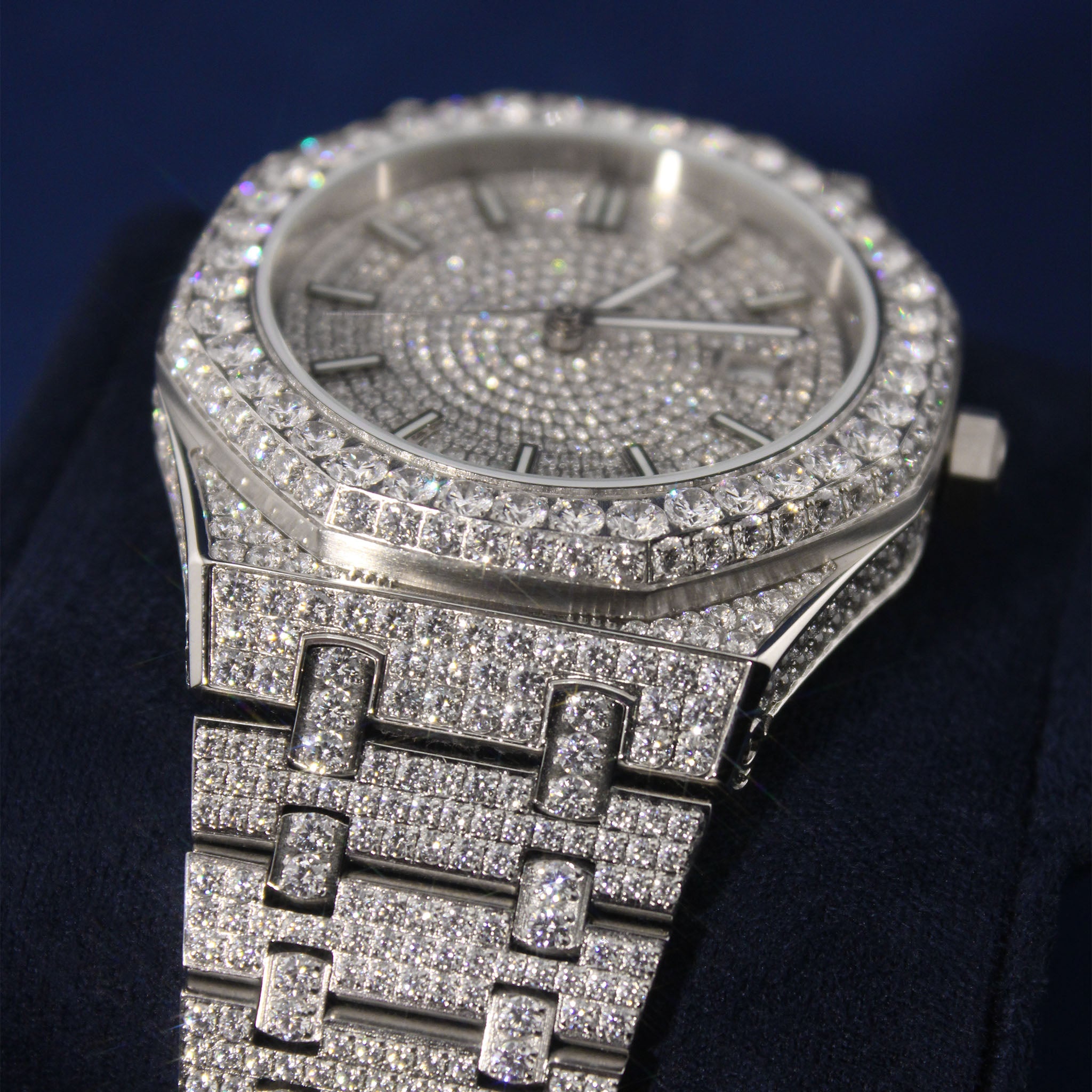 Iced Imperial Watch in White Gold