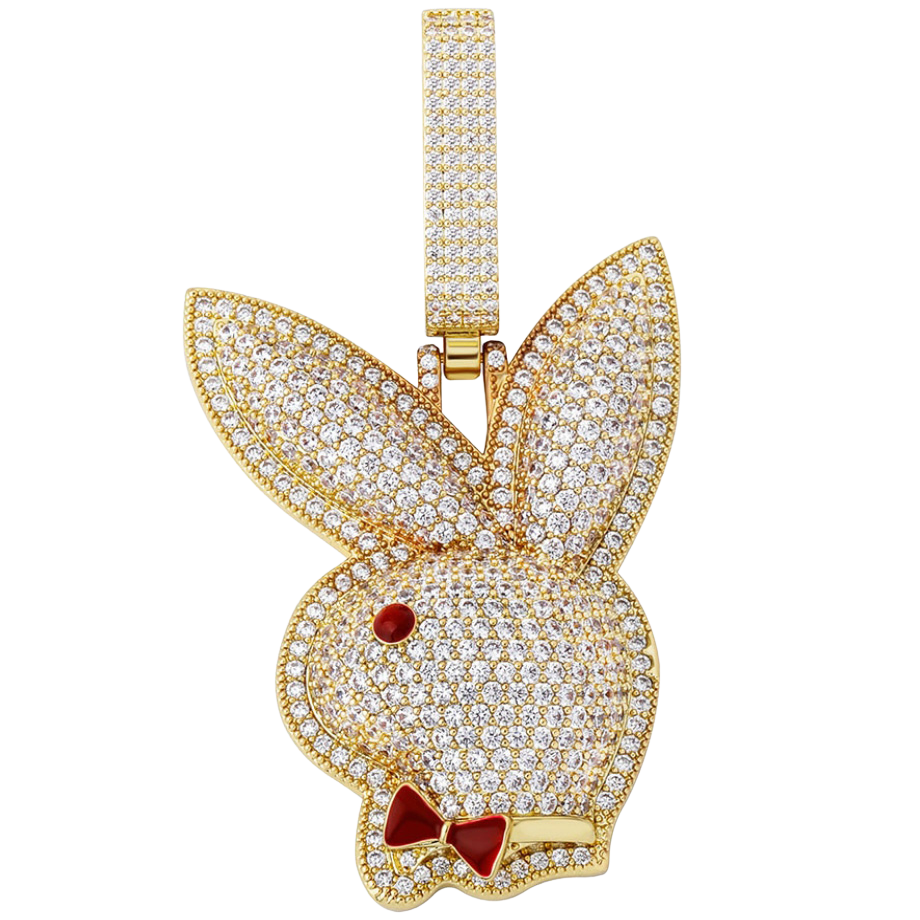 Iced Out Bunny Pendant