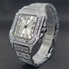 Load image into Gallery viewer, Iced Roman Dial Saints Watch in White Gold